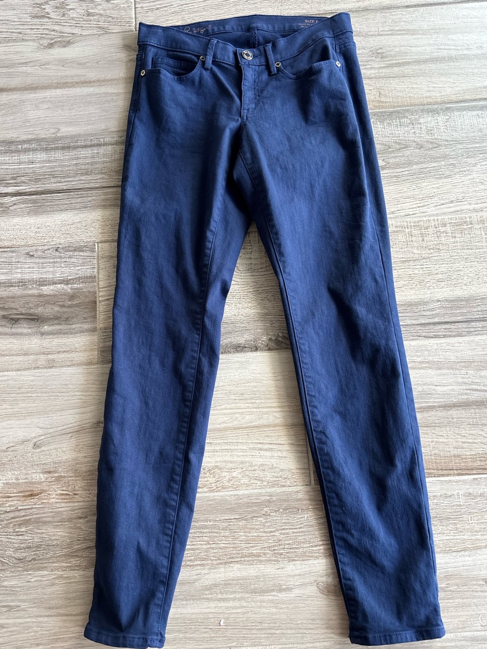 Lilly Pulitzer Navy South Ocean Skinny Navy Stretch Pants size 6